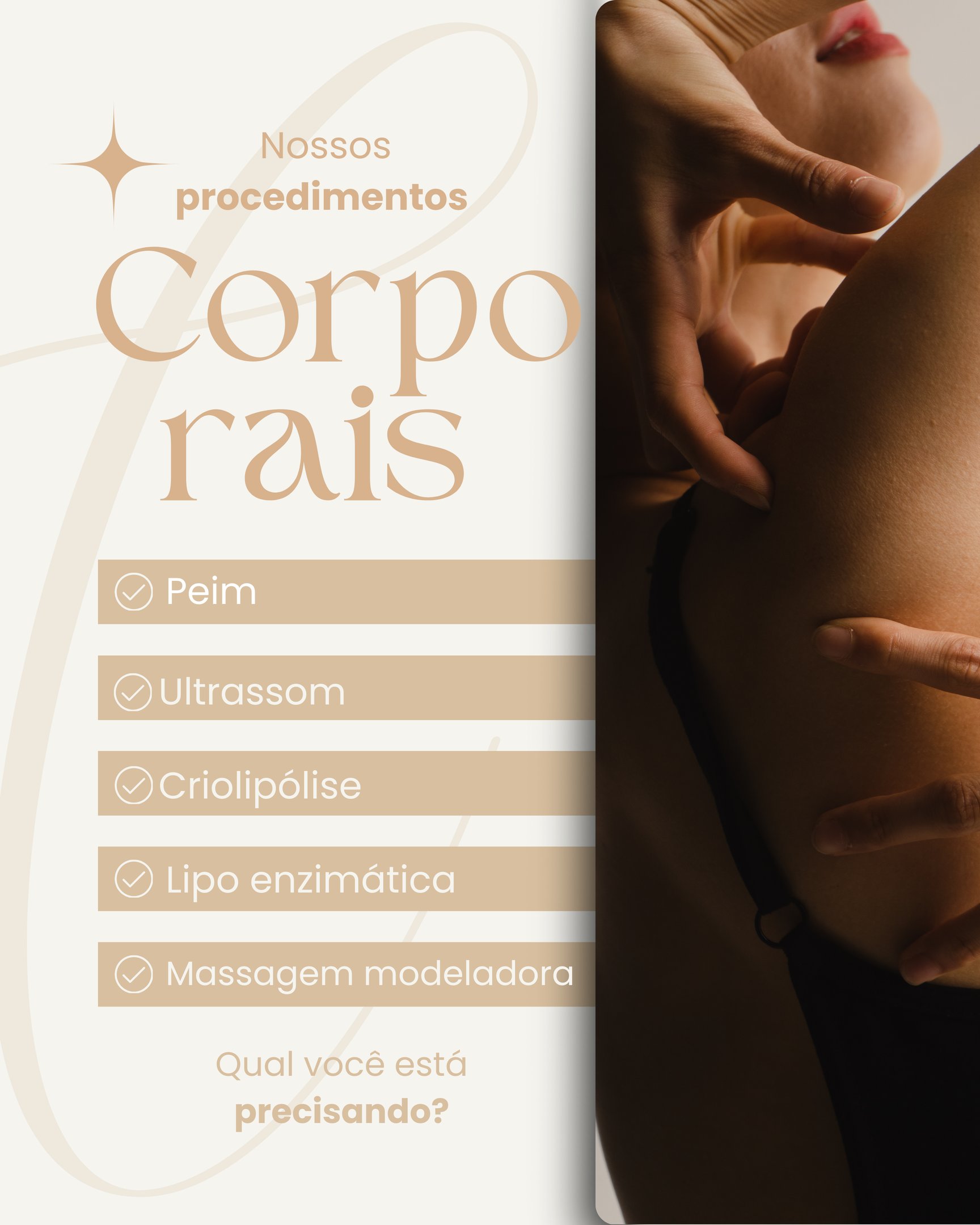 Feed profissional de estética no Instagram
